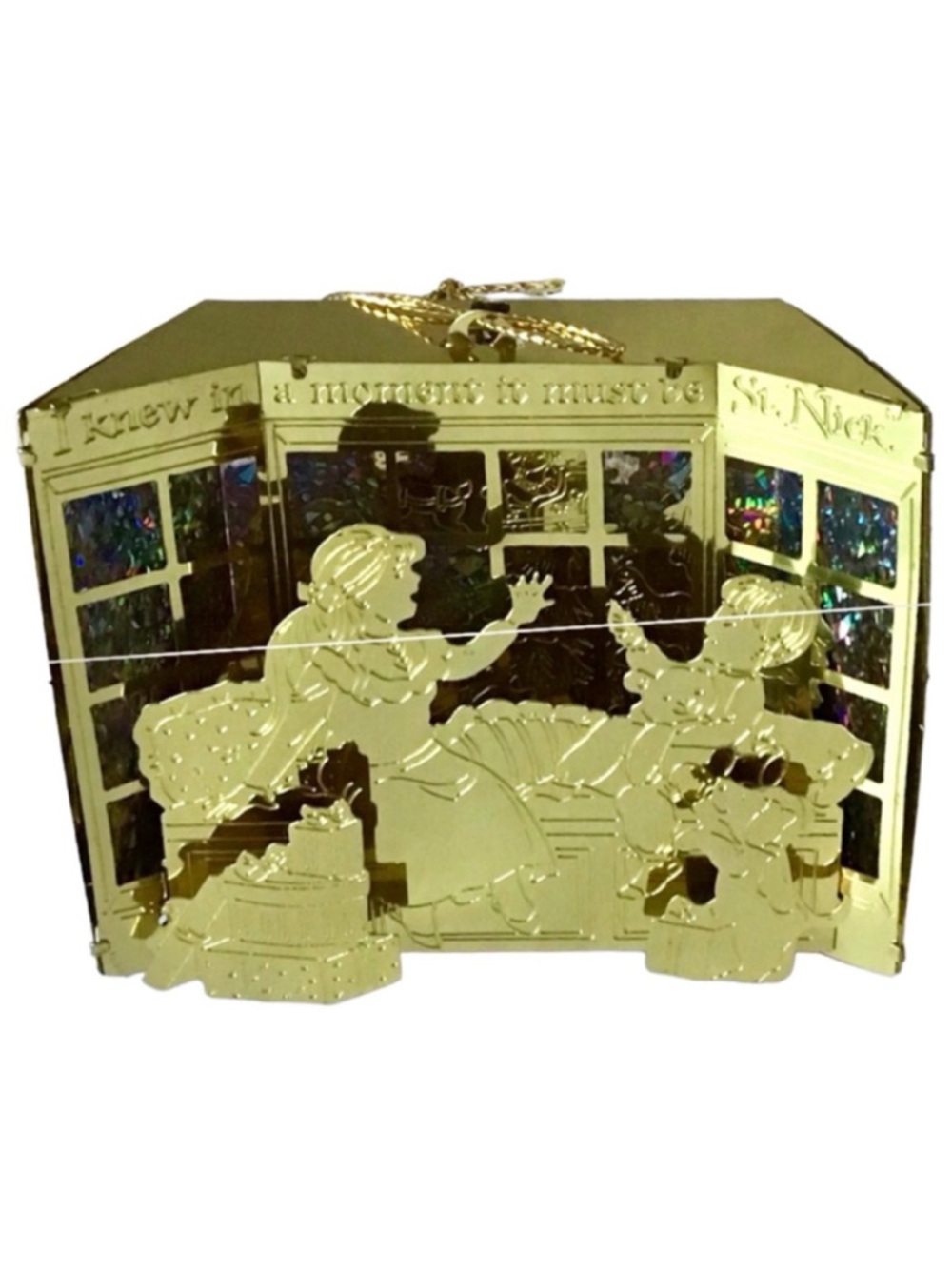 Carlton Cards “To All A Good Night” 3-D Lighted Christmas Ornament